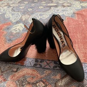 Rochas Fur Heel Pump